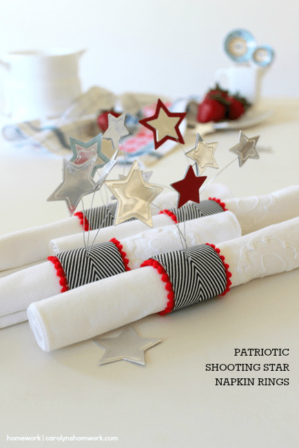 Patriotic Napkin Rings with Stars